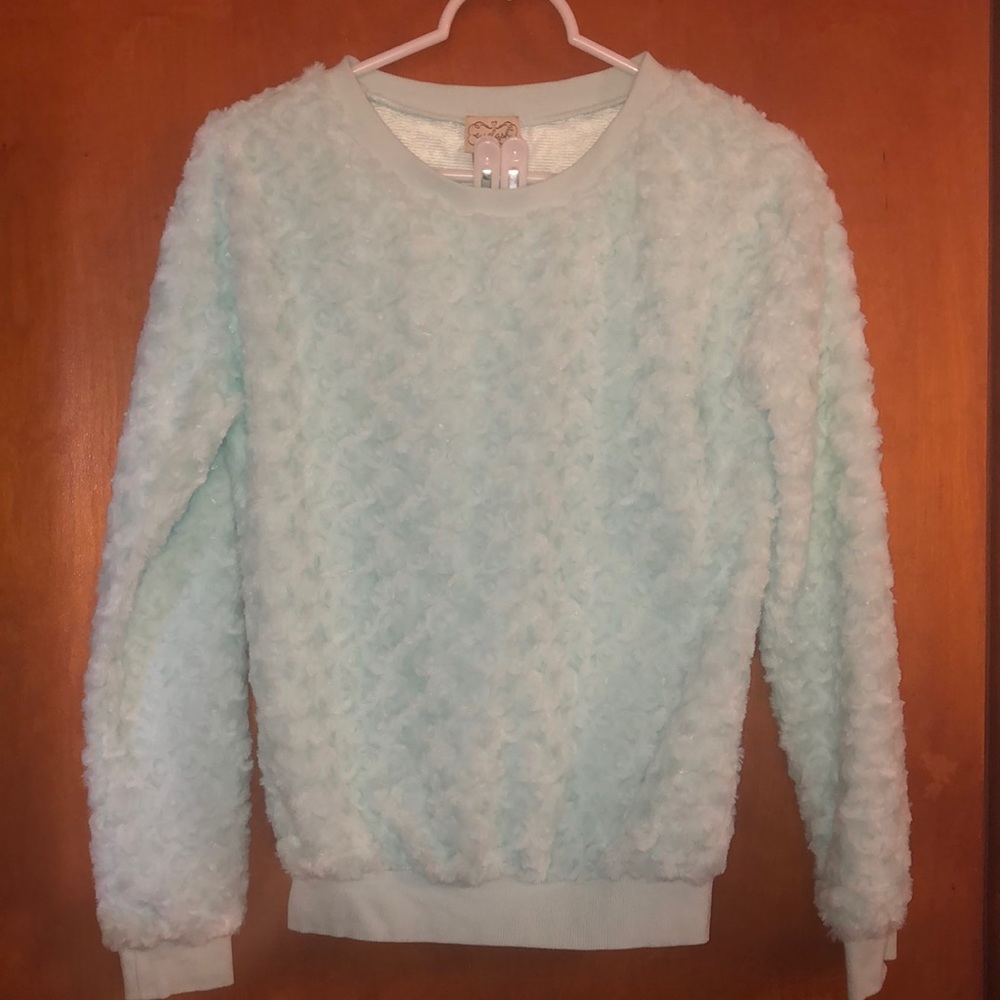 DONATING SOON!!! Brand new mint soft rose design top (COPY)